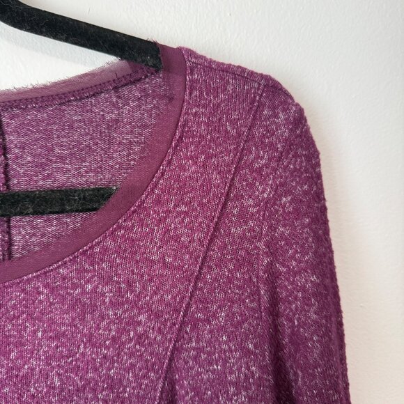 Simply Vera Vera Wang Womens Long Sleeve Asymmetrical Hem Top M - Picture 2 of 8